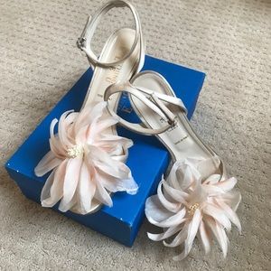 Something Bleu Satin Sandals